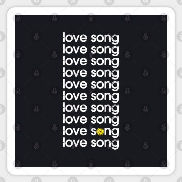The Stone Roses Ten Storey Indie Stacked Love Song Manchester Integrated Lemon Sticker by Butter Creative